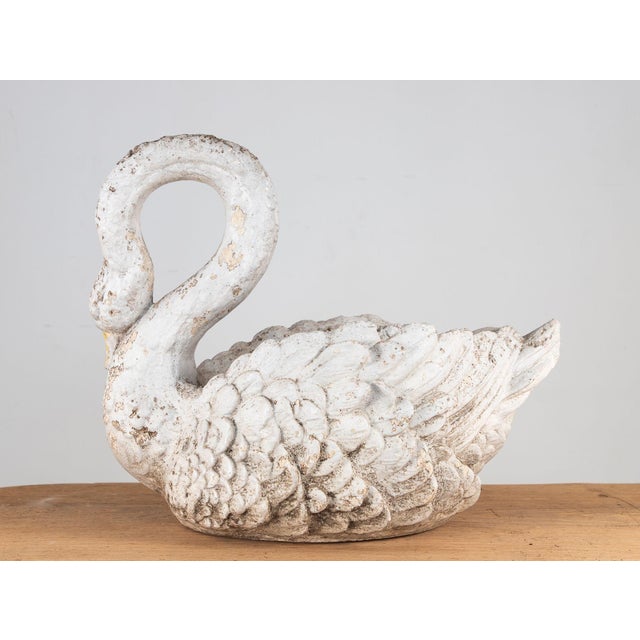 1960s Reconstituted Stone Swan Planter, English Early 20th Century For Sale - Image 5 of 6