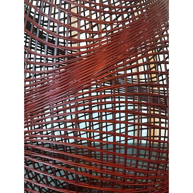 Japanese Bamboo Basket Ikebana by Abe Motoshi For Sale - Image 13 of 17