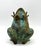 Verdigris Vintage Metal Verdigris Frogs “Patty Cake” Figurines – Whimsical Garden Sculptures – Hollywood Regency / Organic Modern For Sale - Image 8 of 11