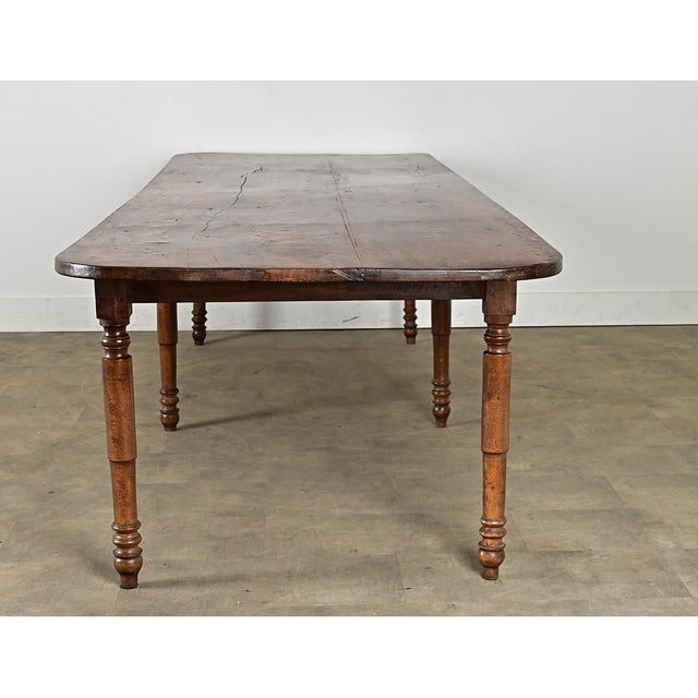 19th Century French 19th Century Two-plank Top Farm Table For Sale - Image 5 of 14