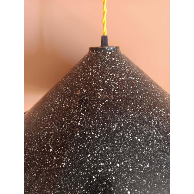 1970s Large Vintage Industrial Sheet Metal Pendant Light, 39 Cm, 1970s For Sale - Image 5 of 10