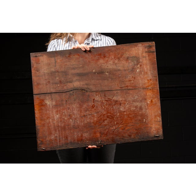 Primitive Hand-Painted Wooden Livestock Sign For Sale - Image 9 of 9