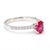 Gia 1.25 Carat Burma Ruby & Pave Diamond 18k White Gold Ring, Size 7 For Sale - Image 12 of 12