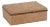 Chelia Suede Decorative Box with Burlwood Trim, Large For Sale