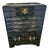 Mid 20th Century Black Lacquer Asian Cabinet For Sale