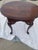 Wood Queen Anne Style Oval Side Table With Drawer For Sale - Image 7 of 12