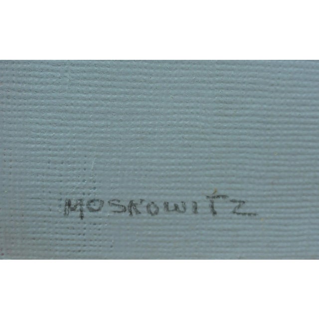 1960s "Silver Cloud" Abstract Mixed-Media Painting by Robert S. Moskowitz For Sale - Image 4 of 5