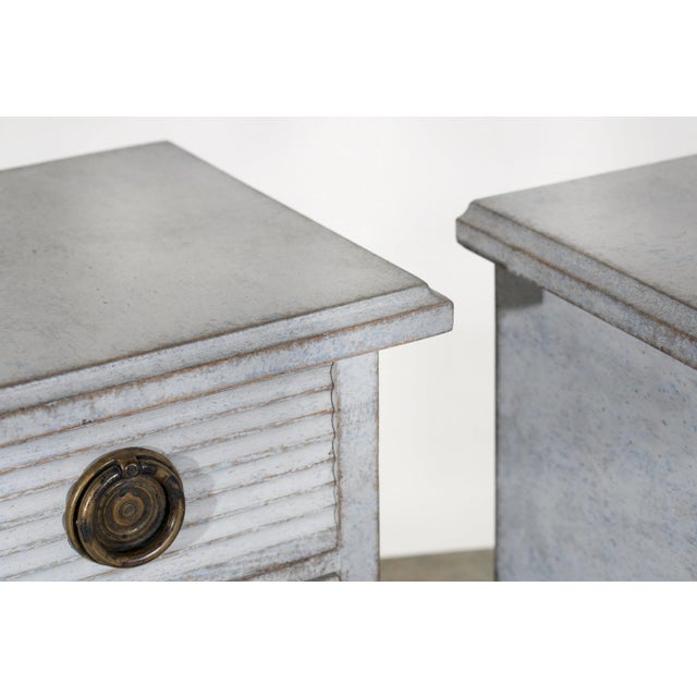 Wood Antique Grey Chests, 1800s, Set of 2 For Sale - Image 7 of 8