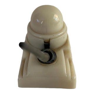 1920 Sengbusch Milk Glass Inkwell For Sale