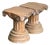Vintage Corinthian Column Pedestal Low Stools - A Pair For Sale
