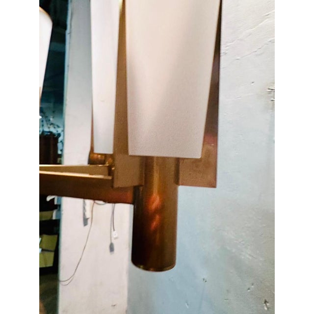 Metal Vintage Chandelier, 1960s For Sale - Image 7 of 9