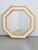 Vintage Bamboo octagon wall mirror Boho octagonal 60s Italian Riviera Octagonal mirror with thick bamboo frame, Italy,...