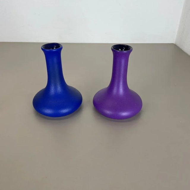 Ceramic Studio Pottery Vases from Marei Ceramics, Germany, 1970s, Set of 2 For Sale - Image 3 of 18
