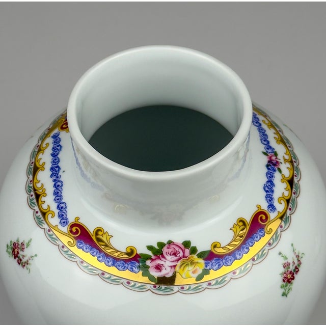 Vintage Porcelain Ginger Jar, Limoges, France, 1970s For Sale - Image 14 of 18