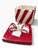 Traditional Vintage Savino Designs Red & White Gift Box Cookie Jar, Earthenware For Sale - Image 3 of 5