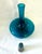 Mid-Century Modern 1966 Mid-Century Modern Joel Philip Myers for Blenko 6615l Peacock Glass Decanter With Stopper For Sale - Image 3 of 11
