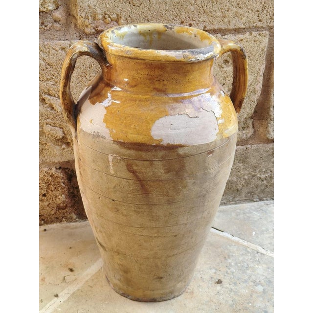 Mediterranean Two-Handled Terracotta Amphora, 1890s For Sale - Image 6 of 8