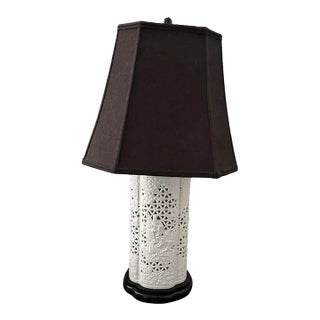 Early 20th Century Blanc De Chine Table Lamp For Sale