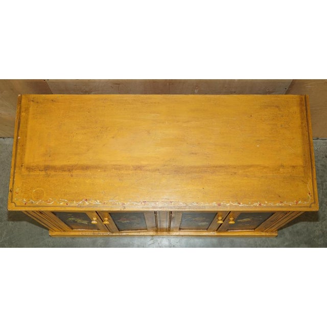 French Hand Painted Pine Housekeepers Sideboard, 1860s For Sale - Image 13 of 18
