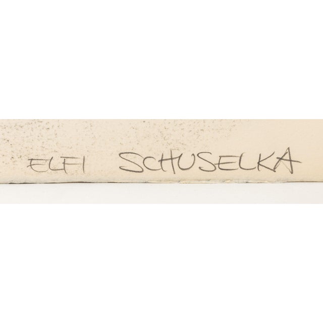 Late 20th Century Elfi Schuselka Sky Stone Variations Mixed Media, 2 For Sale - Image 5 of 8