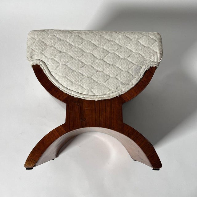 Art Deco Stool in Rosewood Veneer, France, 1930s For Sale - Image 16 of 18
