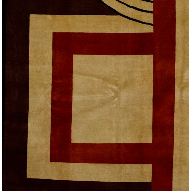 French Artistic Design Rug 7'9" X 9’9" For Sale In New York - Image 6 of 6