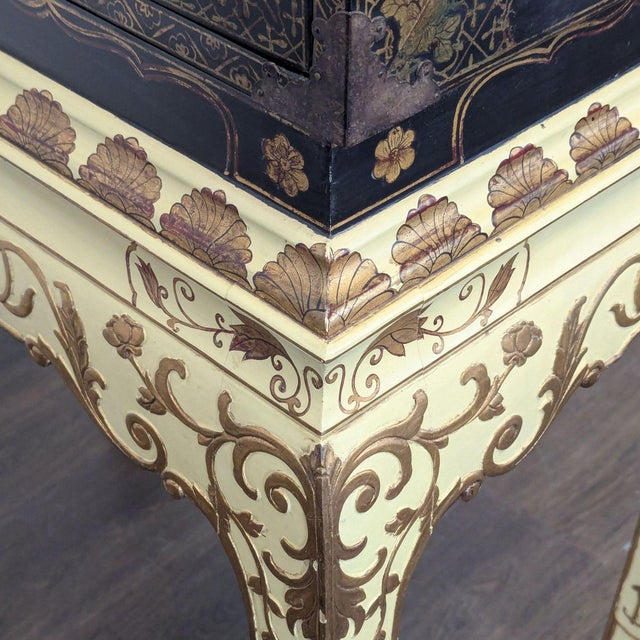 Vintage Chinoiserie Lacquered Jewelry Chest For Sale - Image 11 of 11