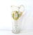 Neoclassical Antique Hand-Painted Neoclassical Wreath Pitcher and Glasses - Set of 3 For Sale - Image 3 of 9