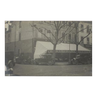 Restaurant Fillioux in Lyon, 1927, Silver Gelatin Black & White Photography For Sale