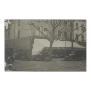 Restaurant Fillioux in Lyon, 1927, Silver Gelatin Black & White Photography