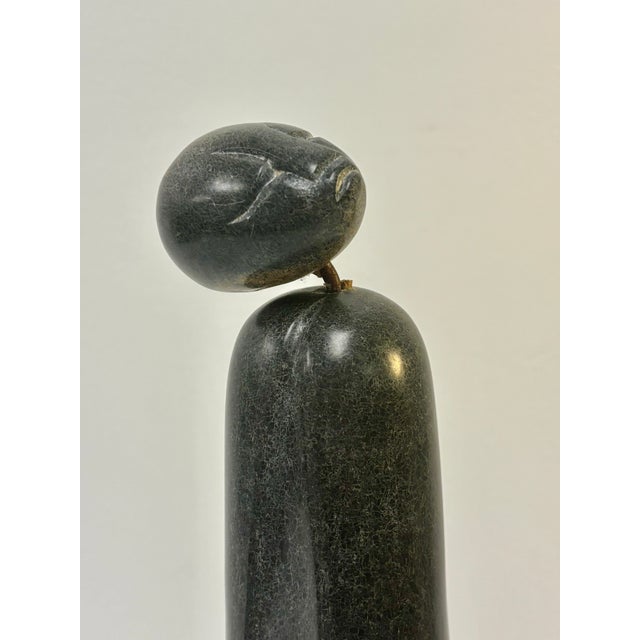 Figurative Vintage Shona Stone Sculpture Attributed to Sailas Makumba For Sale - Image 3 of 9