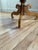 Description: 19th-century English hand-carved pedestal table with a hand-turned column on a tripod base. Condition: Good...
