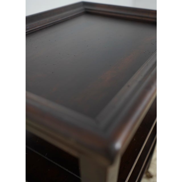 1990s Baker Milling Road Italian Distressed Finish Tiered End Table For Sale - Image 5 of 13