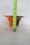 1990s Teleflora Hand Blown Tri Color Florist Bowl Orange Amber Purple Art Glass 4859b For Sale - Image 5 of 10