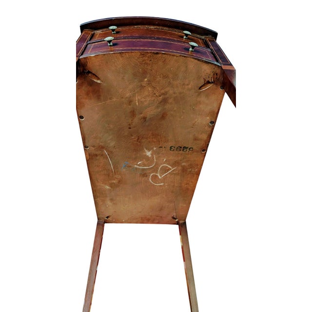 1960s Vintage Mahogany Federal Style Side Two-Tiered Table For Sale - Image 5 of 5
