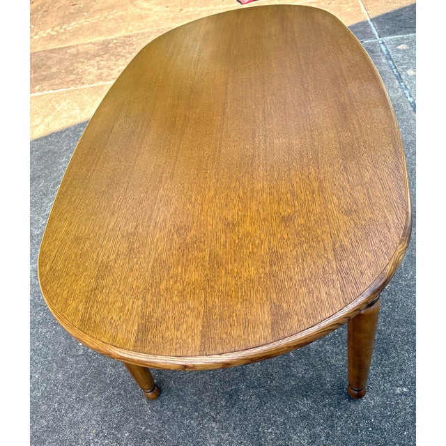 Late 20th Century Vintage French Country Oval Dining Table For Sale - Image 5 of 12