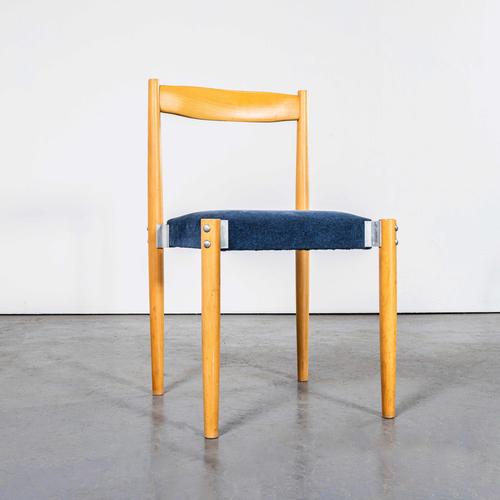 1980’s Blue Upholstered Contemporary Dining Chairs – Set Of Four. Good solid set of upholstered clean contemporary chairs....