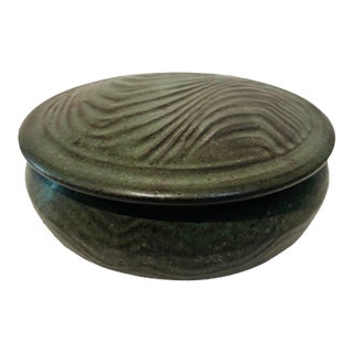 Lidded Ceramic Vessel by Stephen May For Sale