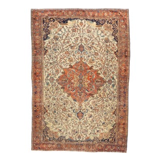 Antique Persian Farahan Sarouk Rug 7’3" X 10’5" For Sale