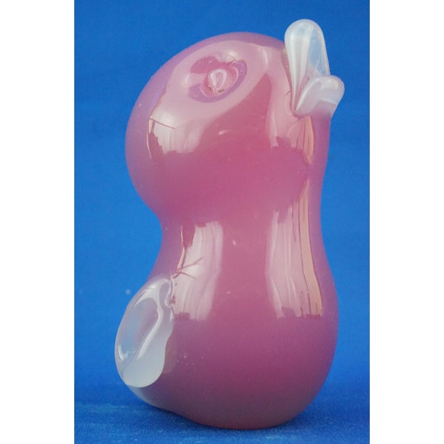 Pink Pink Opaline Sommerso Glass Duckling from Seguso, Murano, Italy, 1950s For Sale - Image 8 of 18