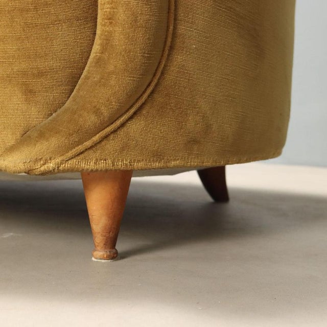 Gold 2-Seater Sofa, 1950s For Sale - Image 8 of 13