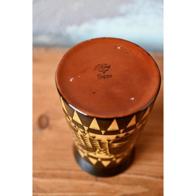 Ceramic Vintage Scandinavian Swedish Ceramic Vase from Beppo Rörstrand, 1950s For Sale - Image 7 of 9