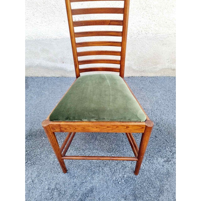 Mid-Century Hill House 1 Chair by Charles Rennie Machintosh, Italy, 1980s For Sale - Image 9 of 12
