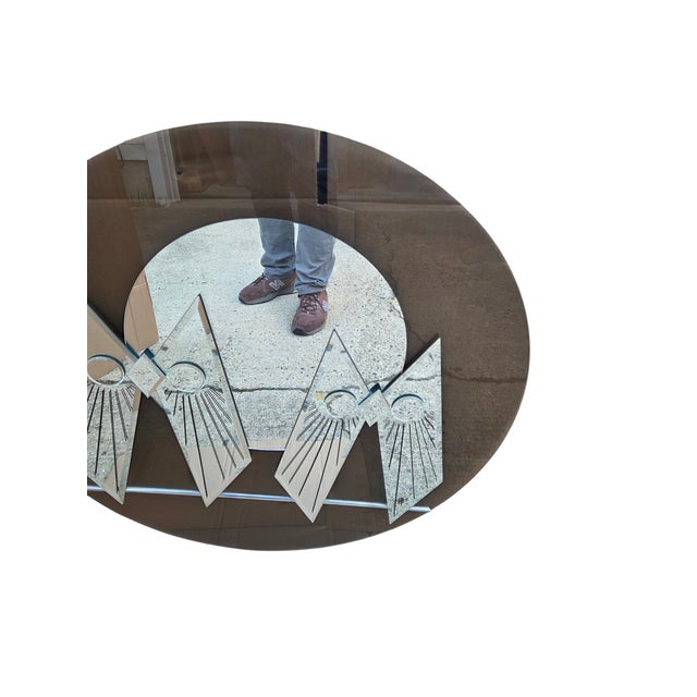Vintage 1970s Jon Gilmore Owl Wall Mirror Geometric Silhouette Pop Art MCM Retro For Sale - Image 11 of 12