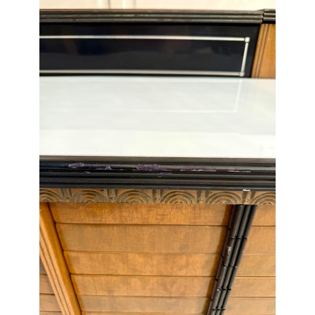 Vintage Art Deco American Cabinet Co. Steel Office Cabinet With Porcelain Enamel Top For Sale - Image 13 of 18