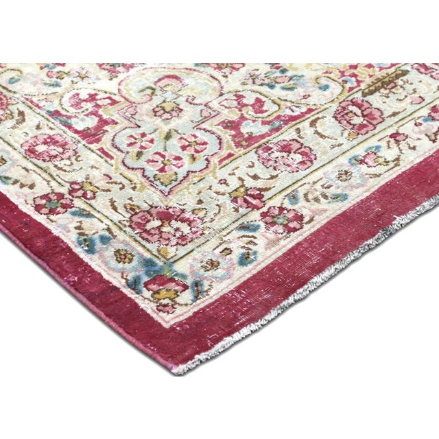Transitional 1960s Persian Kerman Rug For Sale - Image 3 of 7
