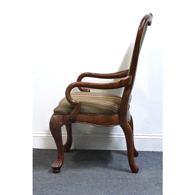 Wood Thomasville Furniture Kent Park Collection Solid Mahogany Traditional Style Dining Arm Chair 38921 For Sale - Image 7 of 10