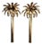 Palm Tree Lamps in Gilt Brass by Christian Techoueyres for Maison Jansen, France, 1970s, Set of 2 For Sale