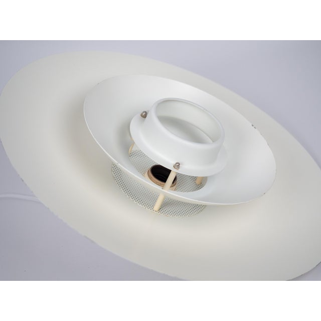 White Vintage Danish Donau Pendant Lamp by Kurt Wiborg for Jeka, 1980s For Sale - Image 8 of 11