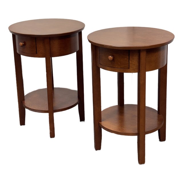 Pottery Barn Julia Side Tables, Pair For Sale